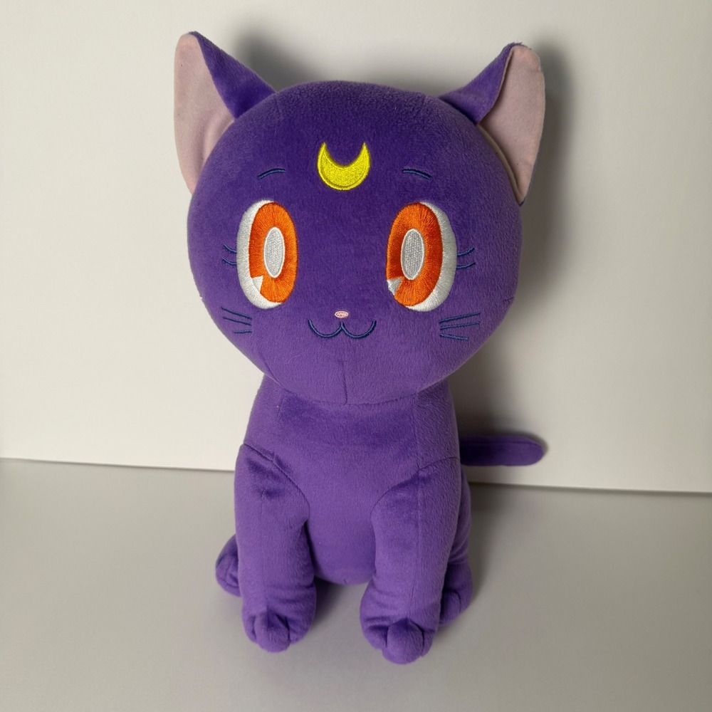 Sailor Moon Luna Cat Plush Purple Stuffed Animal Clever Idiots Anime 9.5 Inch